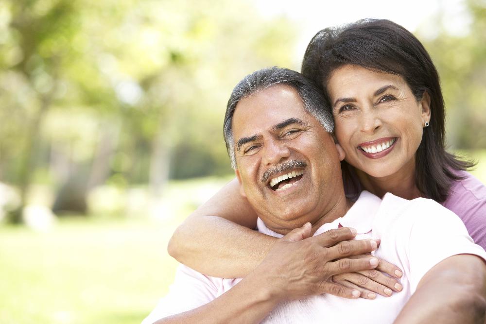 couple laughing