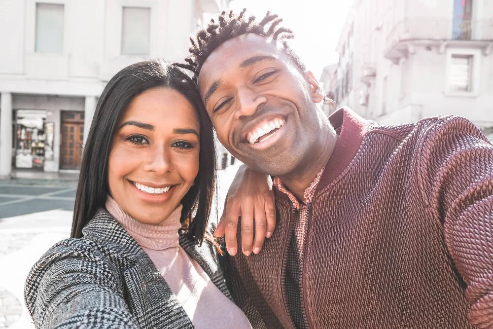 Etobicoke Man and woman smiling 