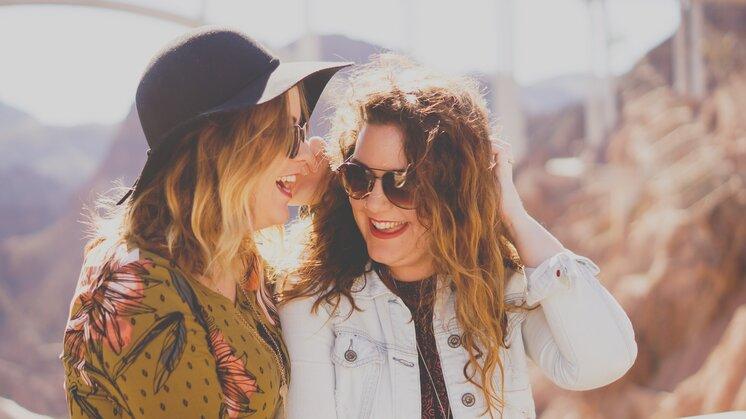 two female friends smiling in etobicoke