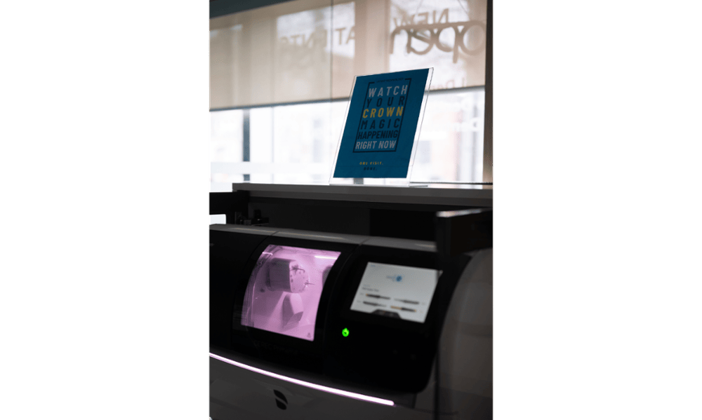 CEREC PrimeMill technology used for same-day dental restorations at Toronto Lakeshore Dental