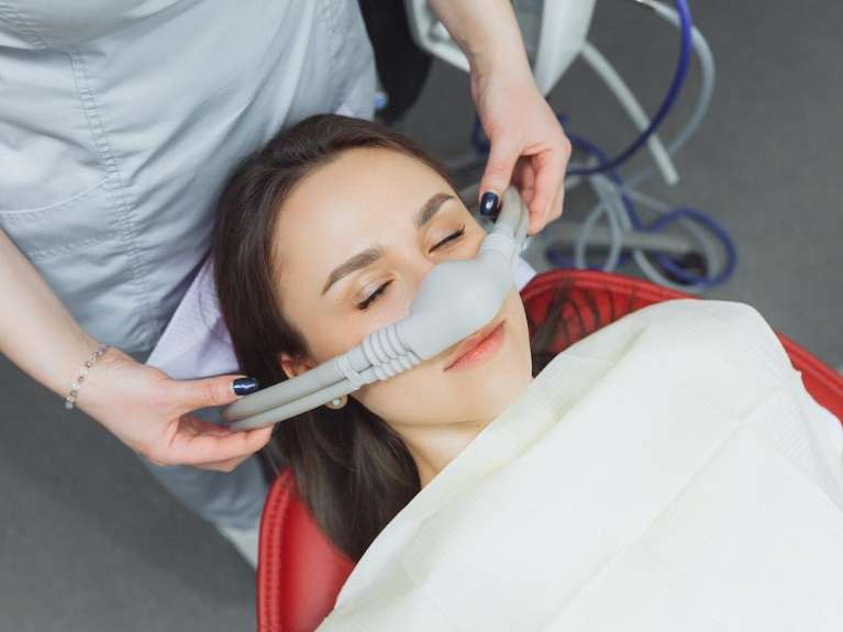 woman getting Sedation Dentistry in toronto